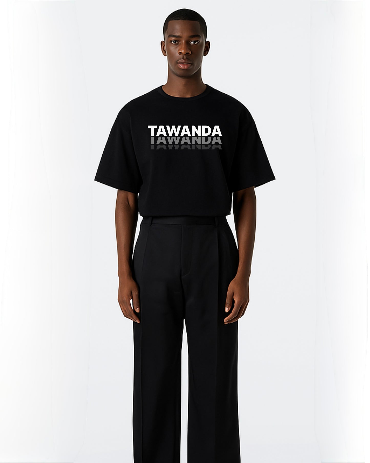 Tawanda gradient logo print T-shirt