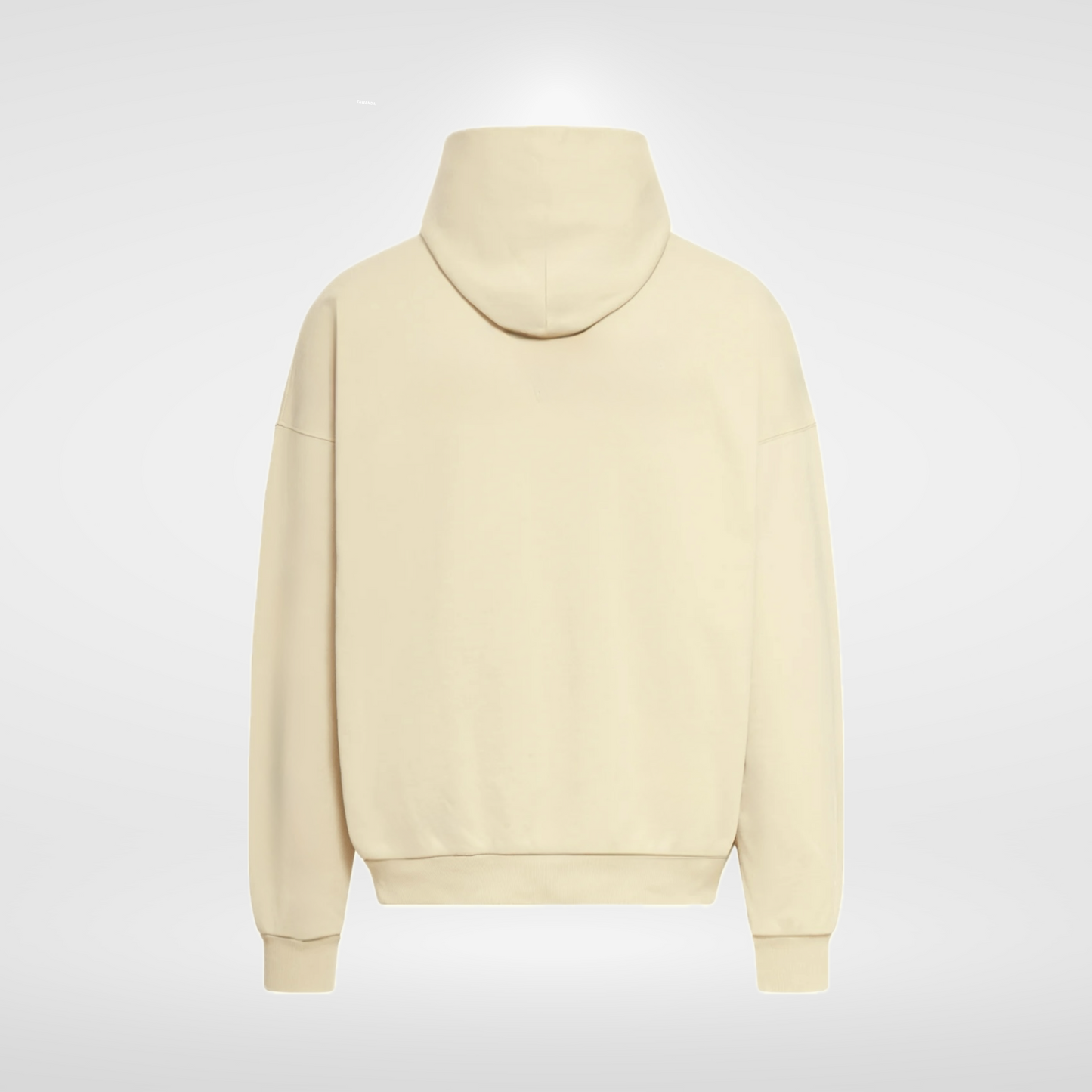Beige Relaxed Tawanda logo Hoodie