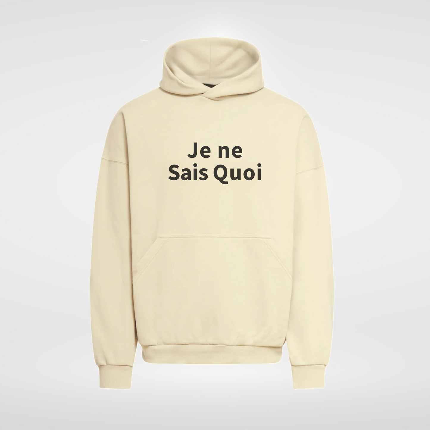 Je ne Sais Quoi Beige Hoodie