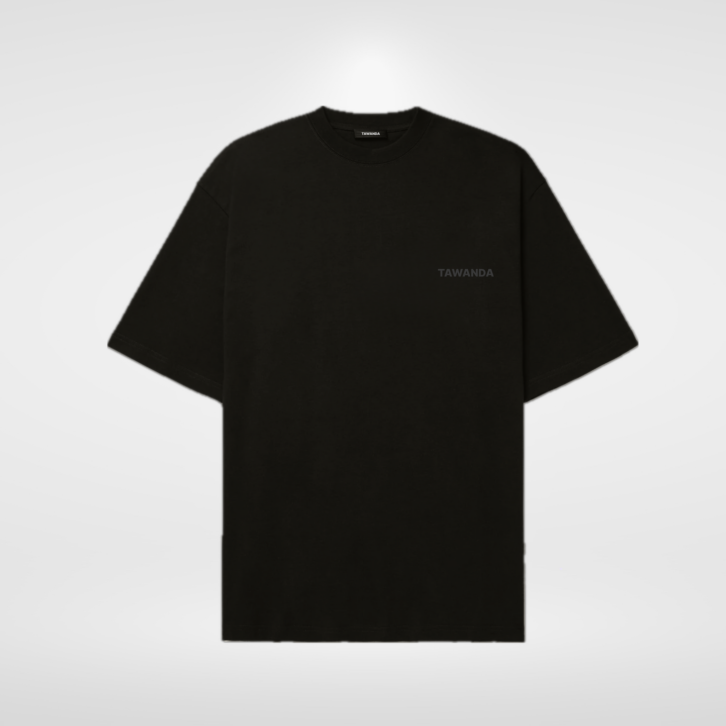 Tawanda charcoal logo embroid T-shirt