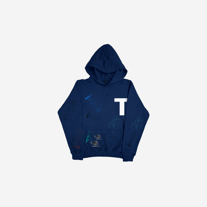 Tawanda Navy Relaxed Office Hoodie