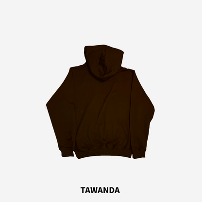 Tawanda Brown Relaxed Hoodie