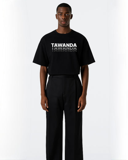 Tawanda gradient logo print T-shirt