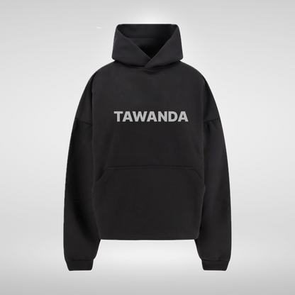 Tawanda Grey Print Hoodie