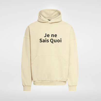 Je ne Sais Quoi Beige Hoodie