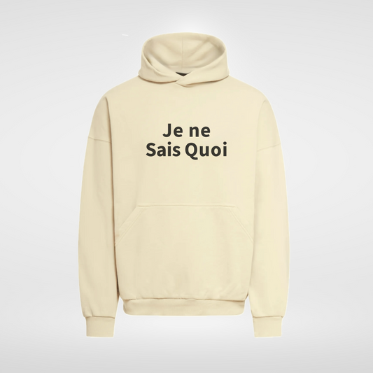 Je ne Sais Quoi Beige Hoodie