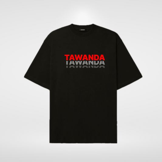 Tawanda red gradient logo print T-shirt