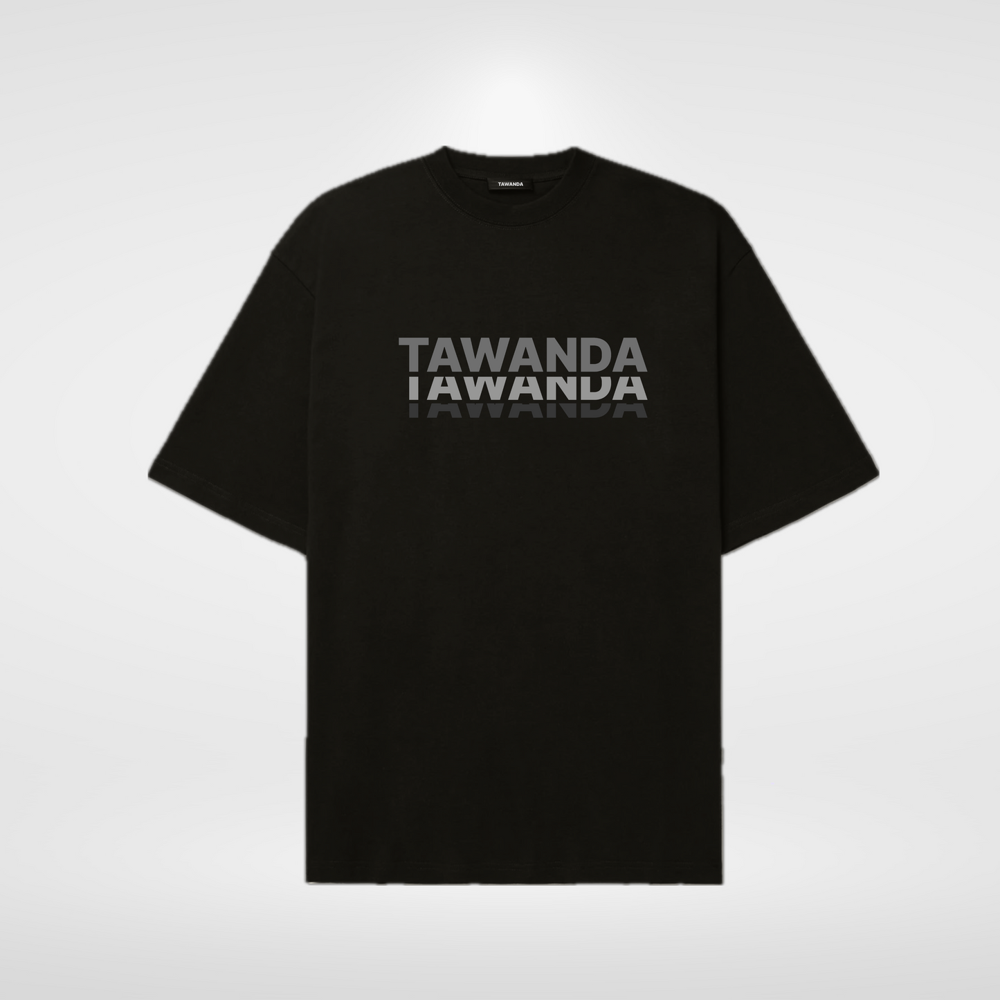 Tawanda gradient grey logo print T-shirt